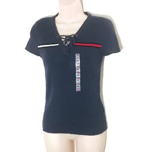 Tommy Hilfiger Blue Polo Short Sleeve Fitted T-Shirt